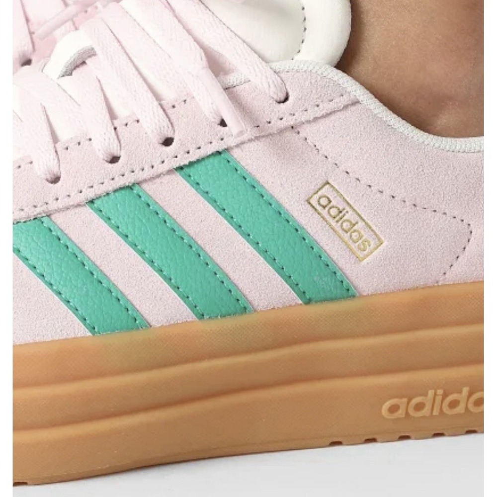Adidas Women's Size 9 VL Court Bold Clear Pink Green Platform Sneaker NEW JP6916 - Picture 14 of 16